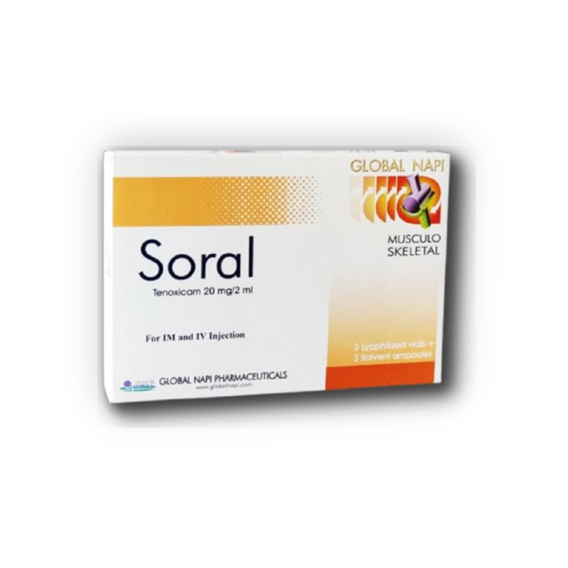 SORAL 20 MG 3 AMPULES