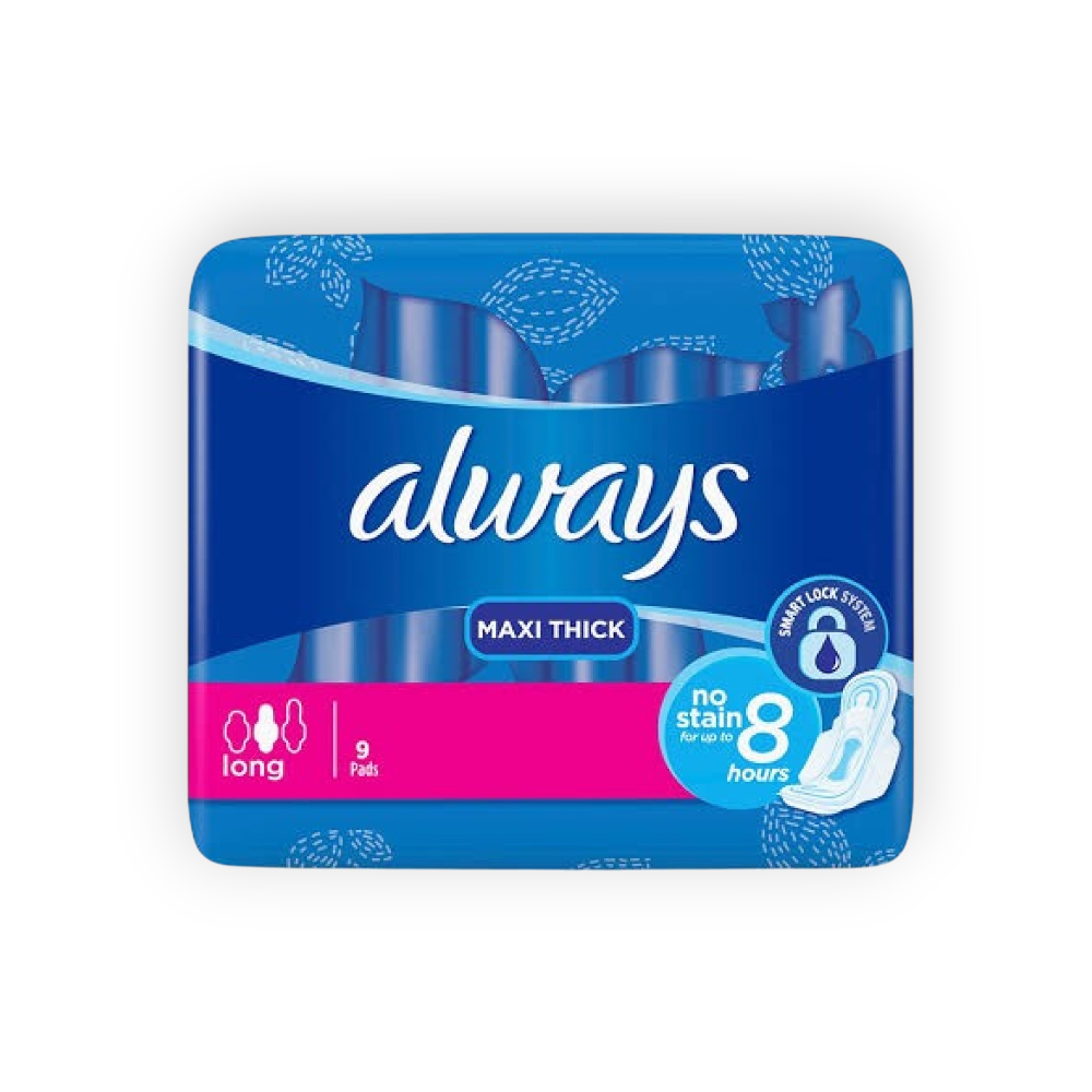 ALWAYS MAXI COTTON SOFT LONG 8 Piece