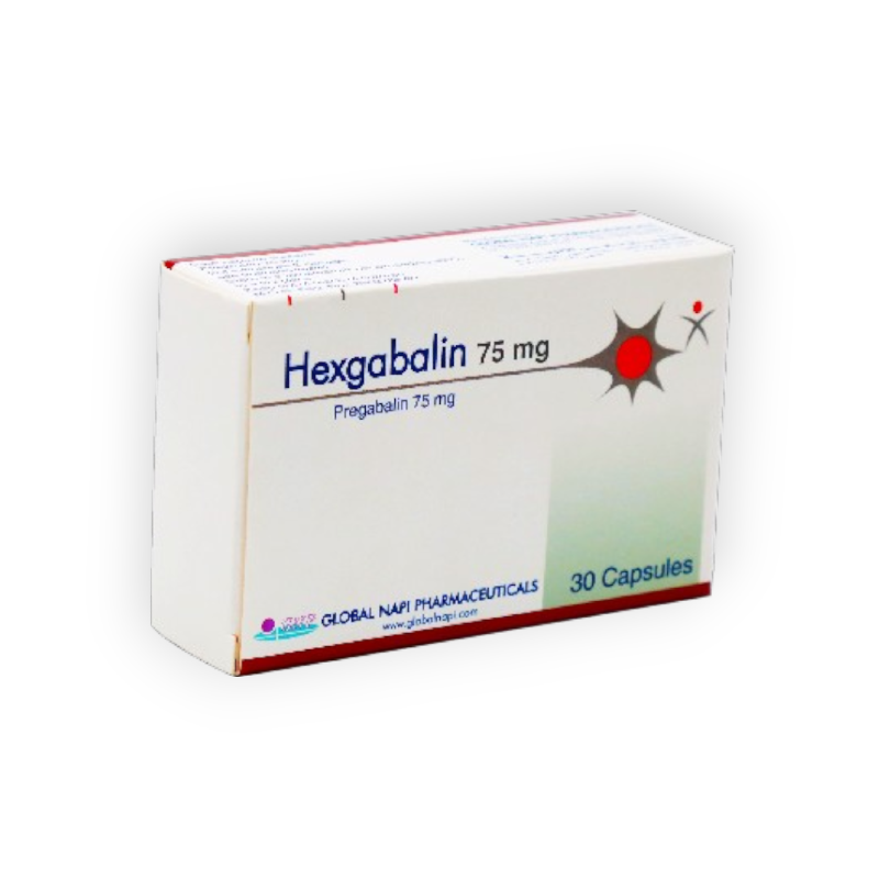 HEXGABALIN 75 MG 30 CAPSULES