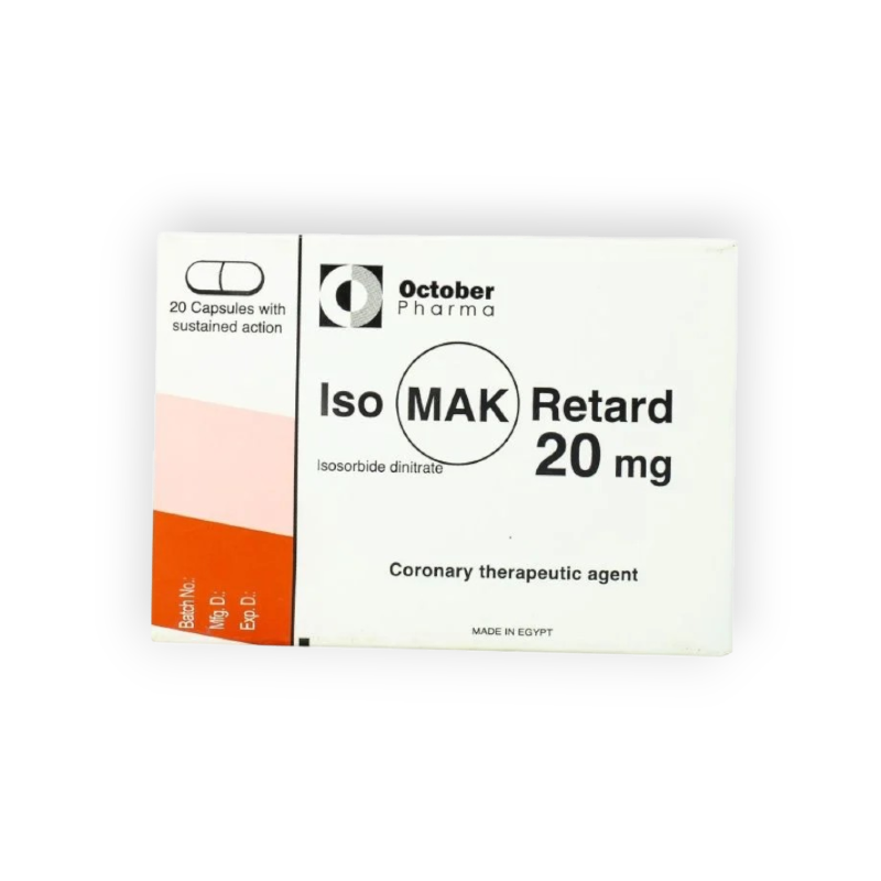 ISOMACK RETARD 20 MG 20 CAPSULES